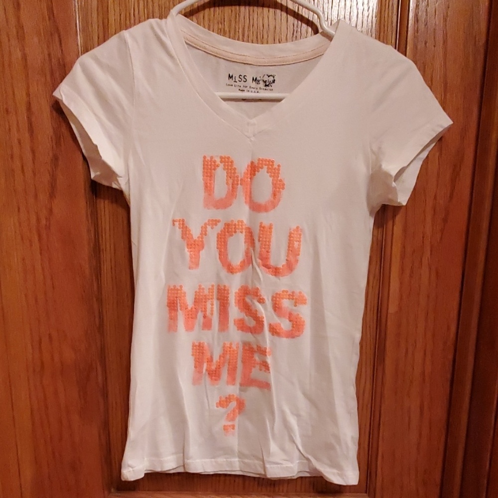 EUC Girls Miss Me shirt, size medium